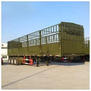 3 Axle Cargo Transport Semi Trailer 40-60Ton General Freight Flatbed Trailer for Logistics Delivery