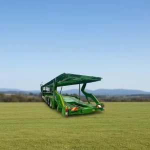 3 Axle Double Deck Car Carrier Semi Trailer 2 Floors Enclosed Transporter 40 Ton 8 10 Car Transport Car Trailer