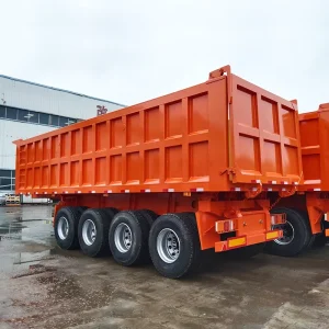 3 Axle Dump Semi Trailer 50ton 60ton Rear Dump Trailer