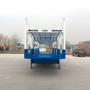 3 Axle Enclosed Car Carrier Semi Trailer 7 Luxury Cars Hydraulic Lift Anti-scratch Body