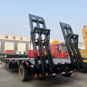 3 Axle General Cargo Flatbed Trailer Multi Axle Load Balance Heavy Duty Brake System Flatbed Semi Trailer for Sale