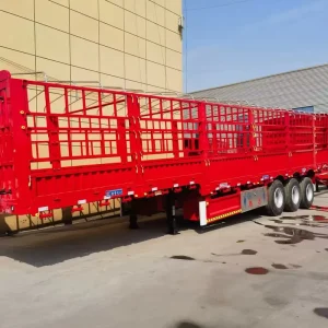 3 Axle Heavy Duty Fence Semi Trailer for Construction Material Agricultural Goods Transport