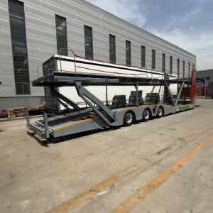 3 Axle High Capacity Steel Car Carrier Semi Trailer for Vehicle Transport
