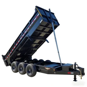 3 Axle Hydraulic Dump Trailer Farm Use Agricultural Cargo Transport Grain Manure Crops Q235 Steel 3000kg Manual Electric