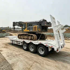 3 Axle Lowbed Semi Trailer 60T Heavy Duty Lowboy Trailer Lowbed Truck Trailer 13m Drop Deck Trailer