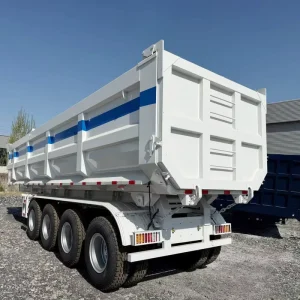 3 Axle Rear Dump Semi Trailer 80ton 4 Axle Tipper Semi Trailer Tipping Trailer for Sale in Africa
