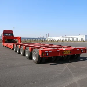 3 Axle Skeleton Semi Trailer for Shipping Lines with Mechanical Landing Gear Customized