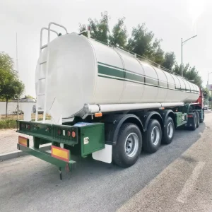 3 Axle Stainless Steel Fuel Tank Semi Tanker Truck Trailer