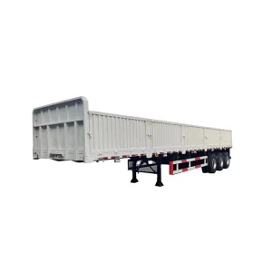 3 Axle Steel Cargo Semi Trailer with Removable Fence Side Wall Truck Trailer for Africa