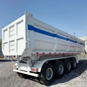 3 AxleTri Axle 4 Axle 40 Cubic 40cbm Tipper Hydraulic Heavy Duty Rear Dump Tipping Trailer for Sale