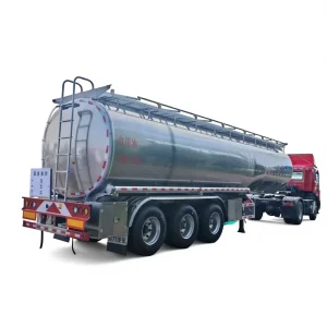 3 Axles 36000L 42000L 43000L Stainless Steel Aluminum Alloy Tanker Semi Trailer Commercial 32m Payload Size 11