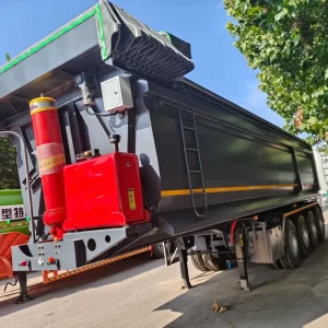 3 Axles 4 Axle 40 Cubic Meter Mining Dumper Semi Trailer U Hydraulic Rear Dump Trailer Tipper Semi Truck Trailer