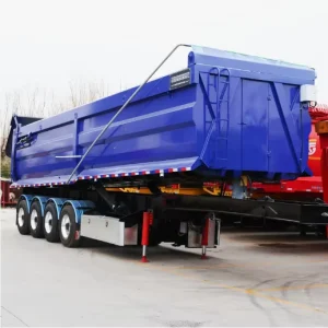 3 Axles 4 Axles Heavy Duty 35 40 45 Cbm Hydraulic U Type Rear Tipper Tipping Trailer Dump Trailers End Dumper Semi Trailer