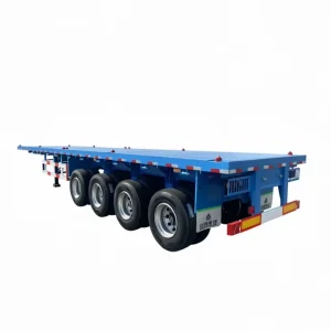3 Axles 40 Feet Flatbed Semi Trailer Cargo & Utility Truck Trailer