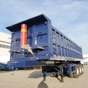 3 Axles 42cbm 45cbm 46cbm 50ton Gravel Sand Soil Construction Rear Tipper Dump Truck Trailer