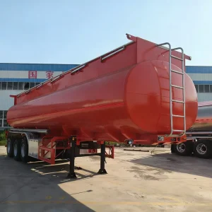 3 Axles 45000 Liters Oil Fuel Mobile Tank Truck Trailer Car Fuel Tanker Semi Trailer for Sale