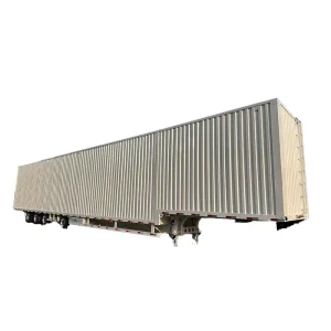 3 Axles 70tons Box Structure Curtain Side Semi Trailer Cargo Box Van Semi Trailer
