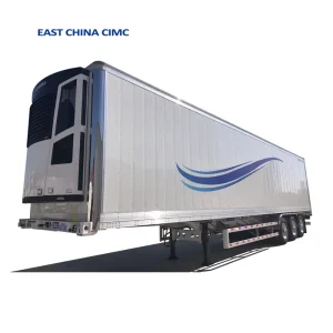 3 Axles Cooling Refrigerator Van Refrigerated Trailer Commercial Freezer Semi Trailer