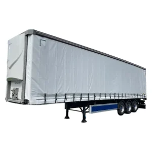 3 Axles Curtain Side Food Semi Trailers Van Box Cargo Trailer Truck