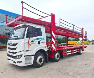 3 Axles Double Deck Car Carrier Semi Trailer 30 Tons Load Capacity Transports 8 Cars Carrier Trailer Export to Russia