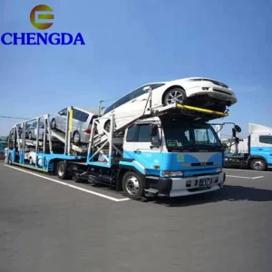 3 Axles Vehicle Transport Semi Trailer Car Carrier Truck Trailer