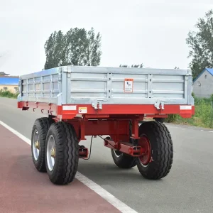3 Ton Galvanized Agricultural Trailer with Gear and Motor Small Capacity Mobile Equipment
