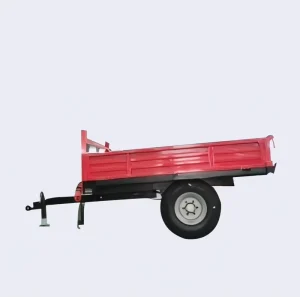 3 Ton Versatile Red Small Trailer Heavy Duty Farm Equipment with Thickened Steel Plate Cost Effective Agricultural Machinery
