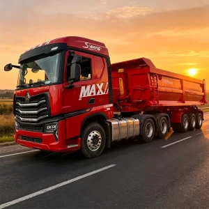 3 axle Heavy duty Semi Trailer 100 ton Payload and 30 m³ Capacity Designed for Rear Dump Operations in Construction