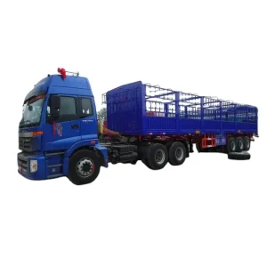 3 or 4 Axle Fence Semi Trailer Transport Fence Cargo Semi Truck Trailer