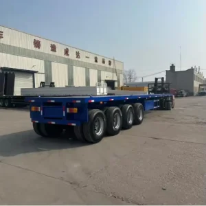 30 80 Tons 2 3 4 Axle Flatbed 20 Feet 40 Feet 45 Feet Container Semi truck Trailer or Flatbed Cargo Semi truck Trailer