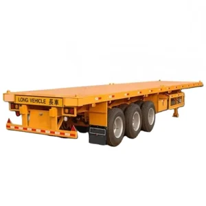 30-80 Tons 2 3 4 Axles Flatbed 20ft 40ft 45ft Heavy Duty Container Semi trailer Flat Bed Semi Trailer
