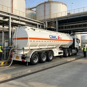 30 CBM Axles Steel Water Oil Liquid Tanker Semi Trailer 40T Max Payload