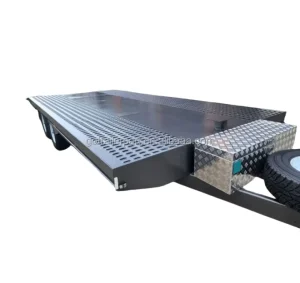 3500KG GTM Large Car Carrier Trailer Heavy Duty Flatdeck Trailer with Ladder