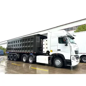 38cbm Steel Tipping Semi Trailer Heavy Duty 3 Axle
