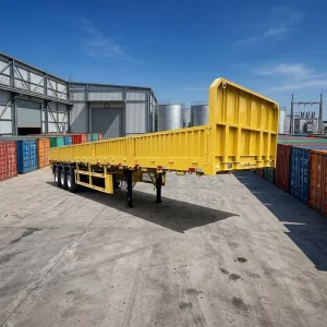 3Axle 60Ton Removable Side Wall Trailer for Container and Ordinary Cargo