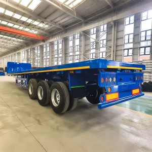 3axle 4 Axles 80ton 20feet 40ft 45ft Flatbed Flat Bed Container Semi Trailer Flatbed Truck Trailer