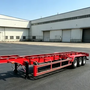 3axle Heavy-duty Skeleton Semi-trailer Mechanical Suspension 40T High-quality Transport Trailer