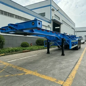 3axle Skeleton Semi-trailer New Vehicle Port 40ft Container Transport Skeleton Trailer