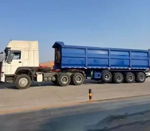 4 3 2 Axle Dump Semi Trailer Heavyon 50ton 60ton 70ton 80ton 4 Axle Dump Truck Trailers Rear Dump Trailer