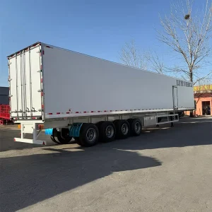 4-Axle 100m³ Refrigerated Semi-Trailer for Frozen and Fresh Goods