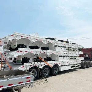 4 Axle 120T Flatbed Semi trailer for Middle East & Africa Heavy Duty Design Safe Reliable