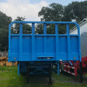 4 Axle 40T 60T Steel Flatbed Container Semi Trailer for West Africa Market