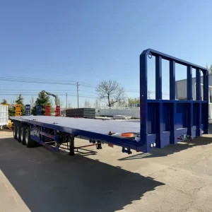 4 Axle Flatbed Semi Trailer Heavy Duty 40ft/45ft Flat Bed Trailer with Customized Size for Logistics