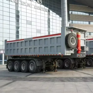 4 Axle U Style Dump Semi Trailer With Advanced Hydraulic System Certified for Heavy Duty Use
