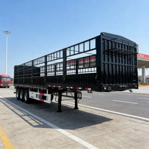 4 Axles 50Ton Detachable Fence Cargo Semi Trailer with Hydraulic System
