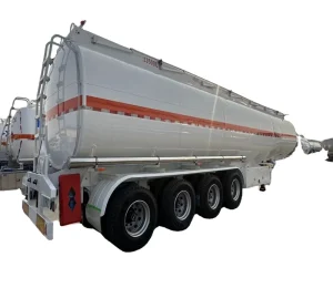 4 Axles Steel Fuel Tanker Semi Trailer Truck Trailers Exported to West Africa