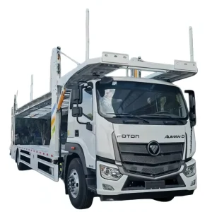 4 Car Hauling Truck Auto Transport Truck 2 Axle 3 Axle Double Deck Car Carrier Trailer