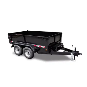 4 Ton Double Axle Four Wheel Agricultural Hydraulic Dump Trailer for Sand Gravel Transport Featuring Core Motor