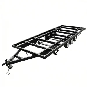 4.5Ton 3 Axle RV Trailer Chassis Q235 Steel Frame for Tiny House Camper Build