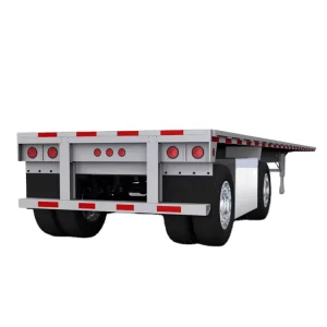 40 45 53ft Tri Axle 50 60T Flatbed Truck Trailer for Russia